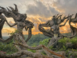 Pesona Taman Dedari Ubud, Patung Bidadari yang Megah